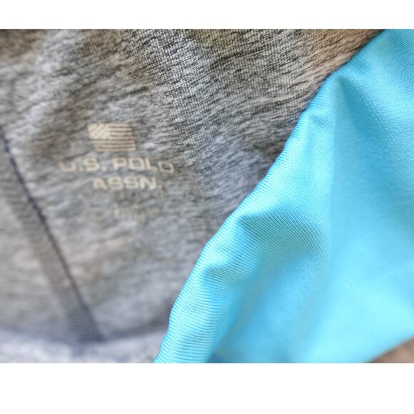 US POLO ASSOSIATION pant n top set / Aqua n Gray Size Med. - Picture 5 of 14